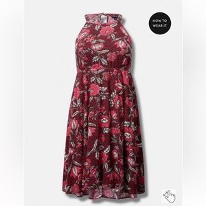 Torrid Floral High Low Dress